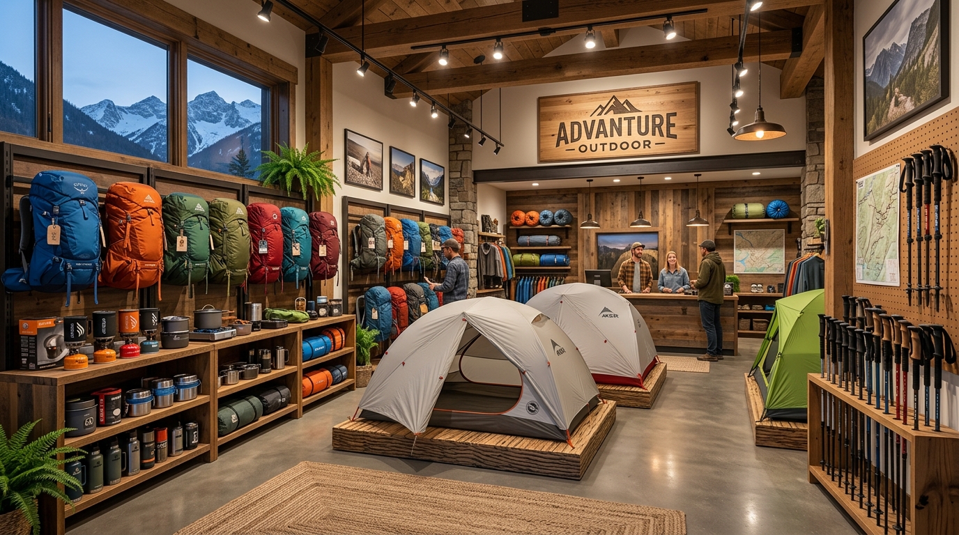 Interior Toko Adventure Outdoor